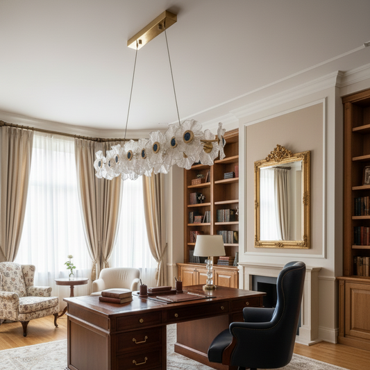 Flower Led Glass Chandelier