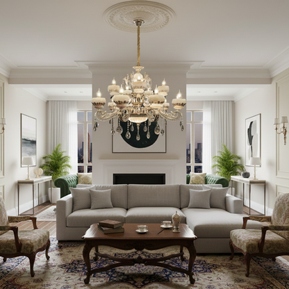 Modern 12 arms chandelier