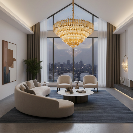 Modern Tiered Grand Chandelier