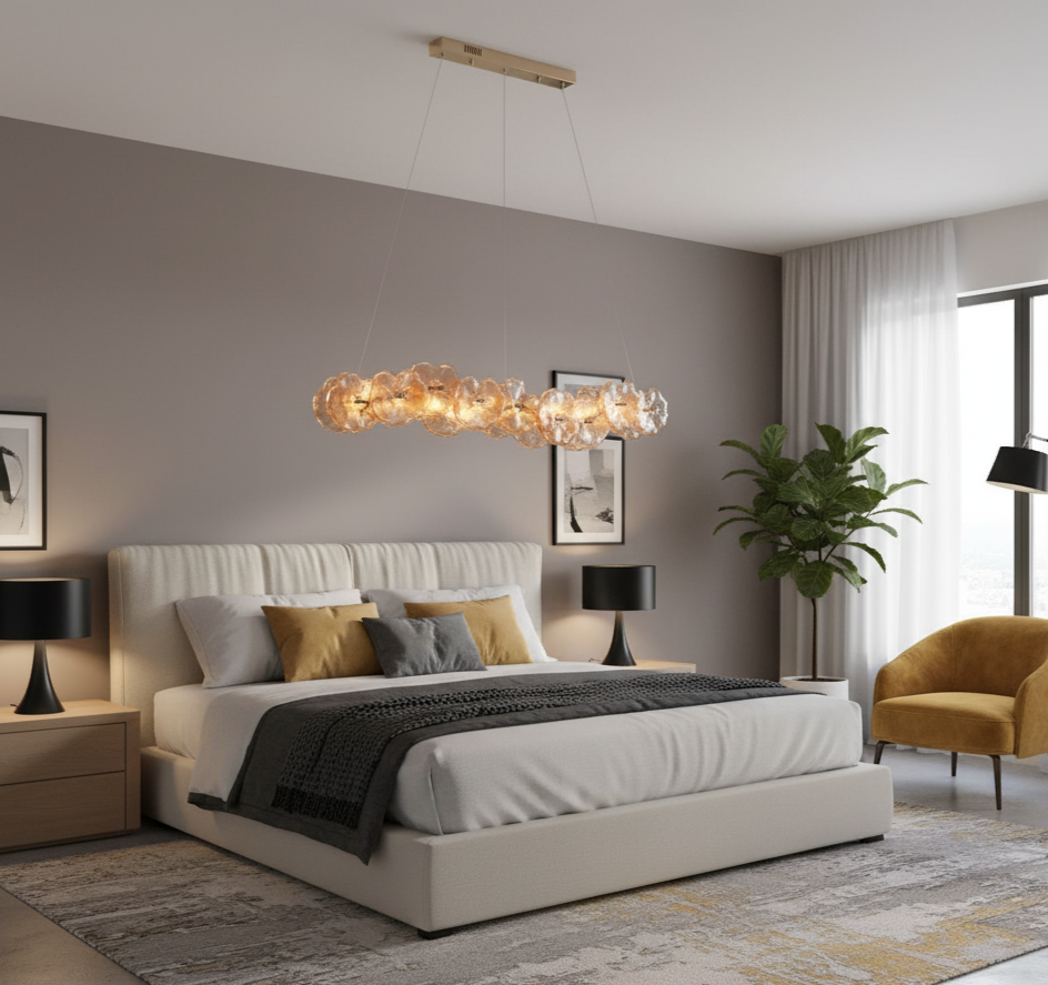 Modern Linear Flower Led Chandelier