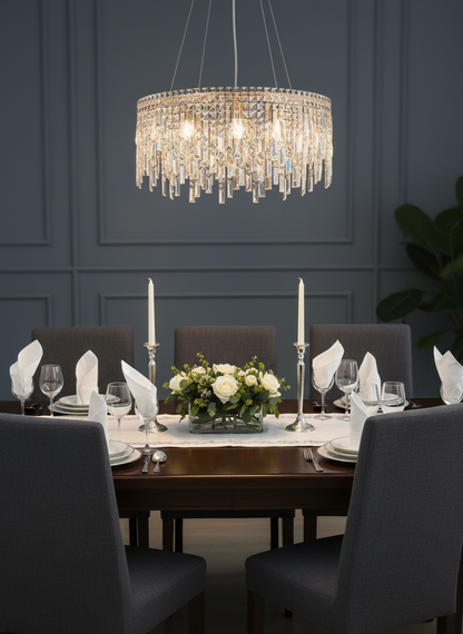 Crystal Cascade Chandelier