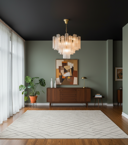 Modern Round Glass Chandelier