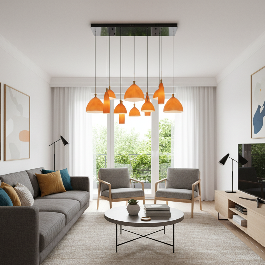 Modern 12 hanging Chandelier