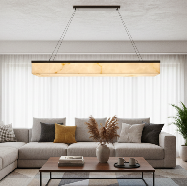 Alabaster Linear Led Chandelier