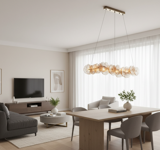 Modern Linear Flower Led Chandelier