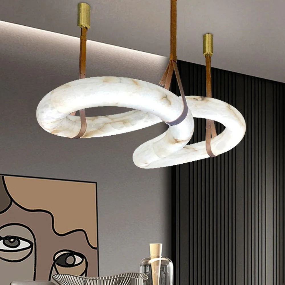 Modern Marble LED Chandelier