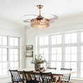 Lux Chandelier Ceiling Fan