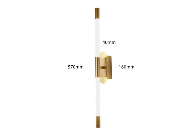 600 MM Linear Luxe Wall Lamps