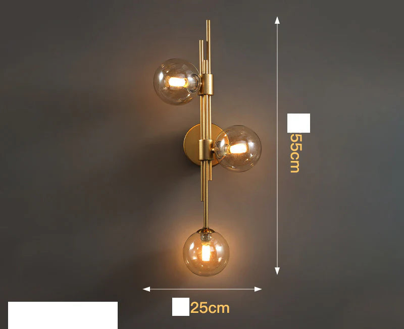 Modern Glass Ball Wall Light