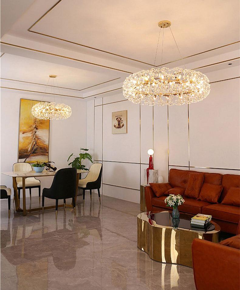 60 cm Crystal Glass LED Chandelier