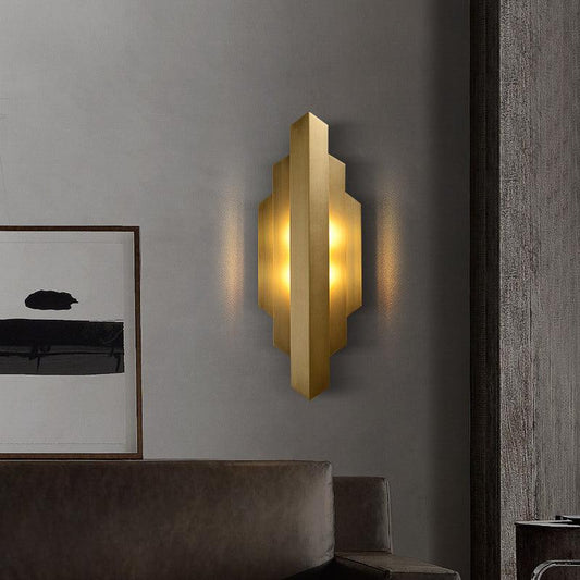 Gold Metal LED Wall Light