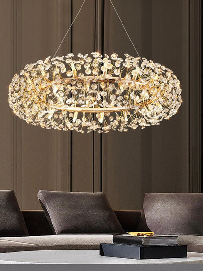 60 cm Crystal Glass LED Chandelier