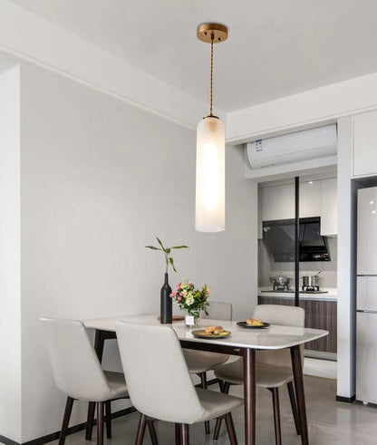 FrostGlow Pendant Light – Subtle Sophistication for Contemporary Spaces