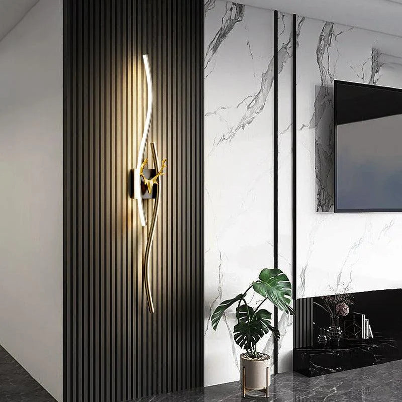 Antler Wave Wall Light – Sculptural Elegance Meets Modern Glow