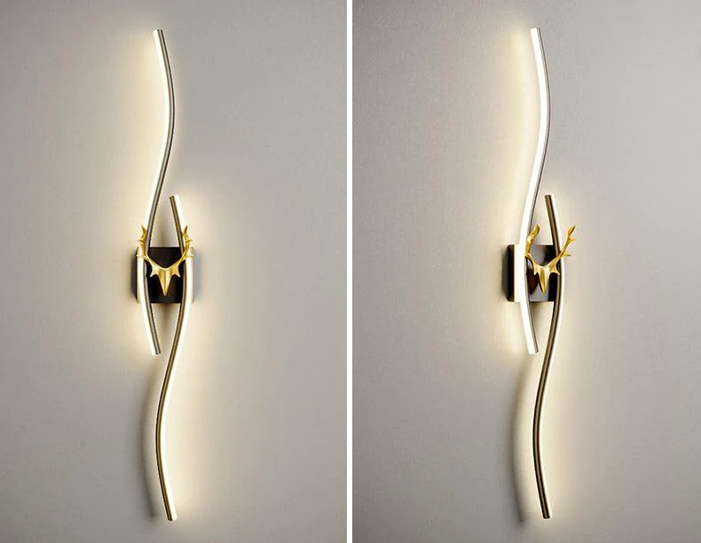 Antler Wave Wall Light – Sculptural Elegance Meets Modern Glow