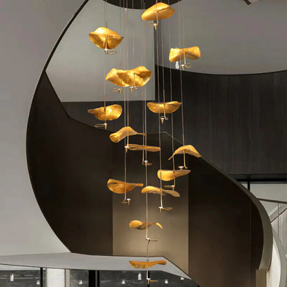 Modern Meteor Double Height Chandelier