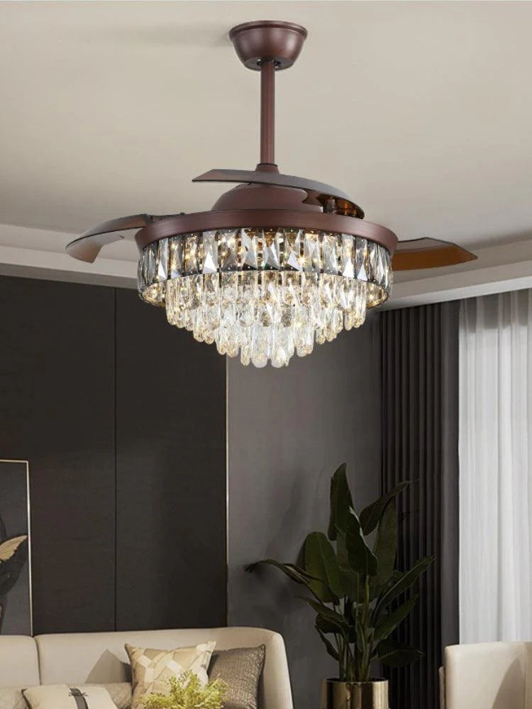 Chandelier with Black Crystal