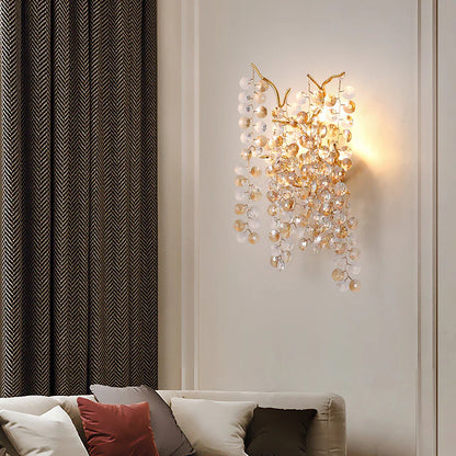 Elowen Crystal Branch Wall Light – Nature-Inspired Luxury