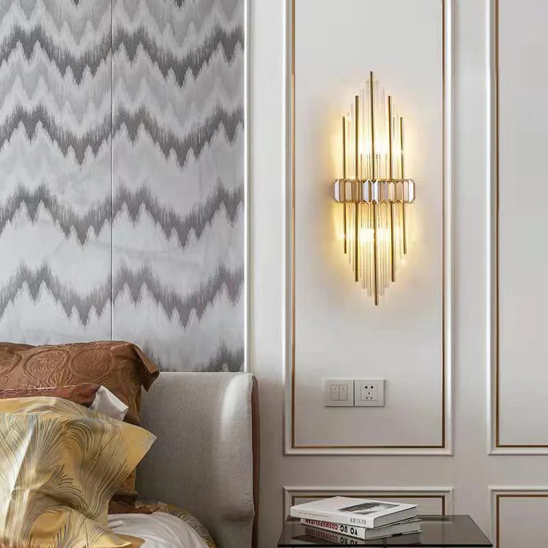 Crystal Metal Wall Light