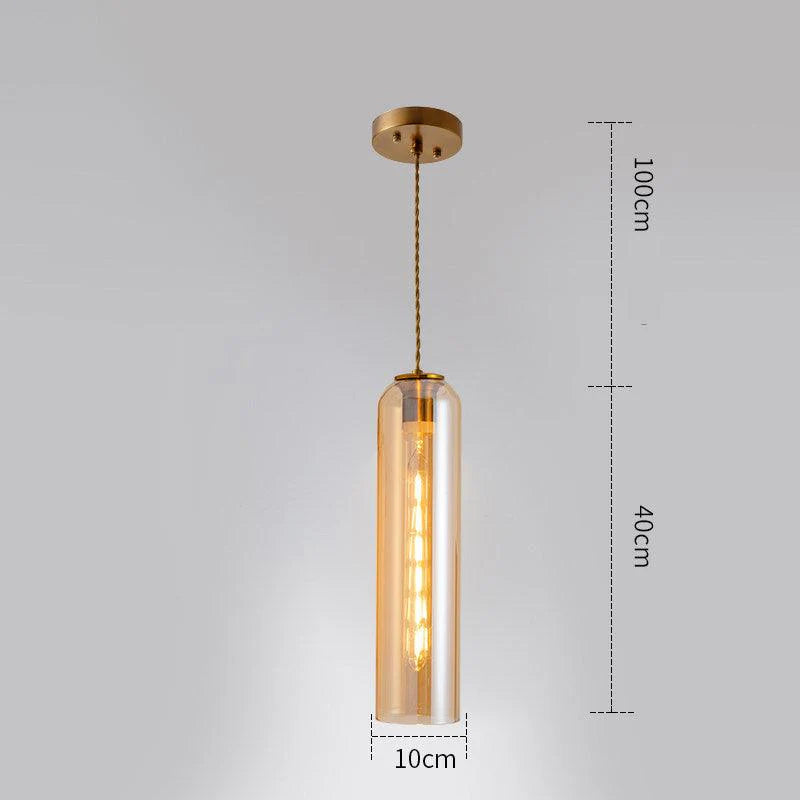 LumaGlass Cylinder Pendant – A Minimalist Glow for Modern Living