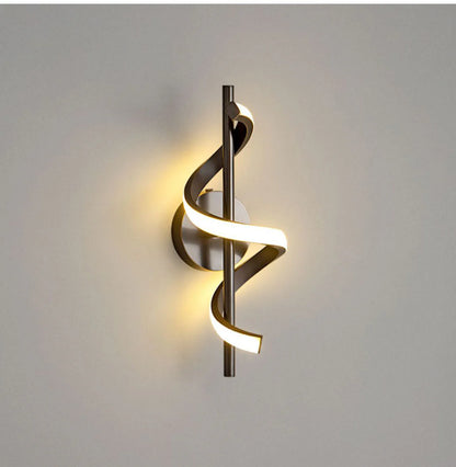Modern Spiral LED Wall Light