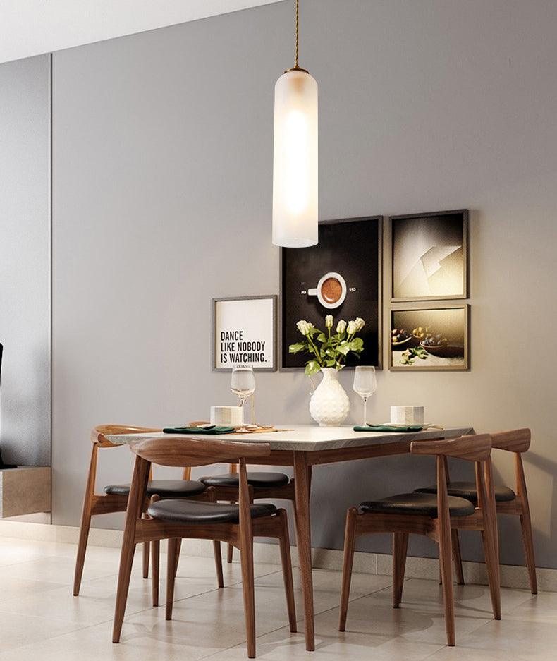 FrostGlow Pendant Light – Subtle Sophistication for Contemporary Spaces