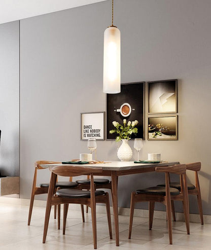 FrostGlow Pendant Light – Subtle Sophistication for Contemporary Spaces