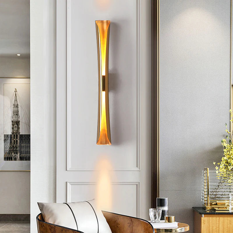 60 CM LED Gold Long Metal Wall Light
