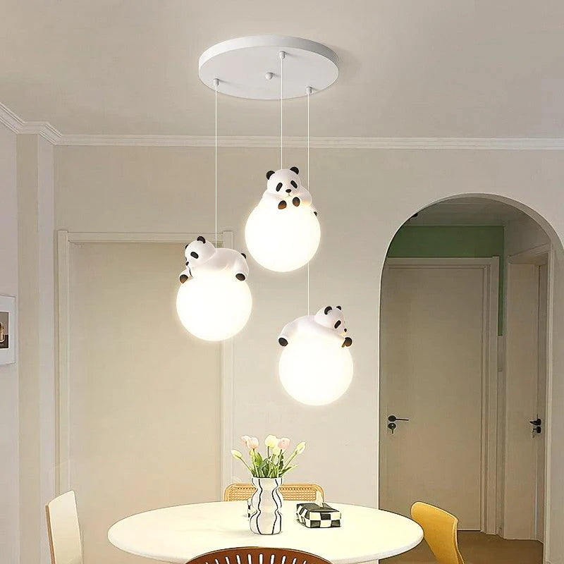 Cute Panda Pendant Night Light – Soft LED Bedside Lamp for Kids Room & Nursery