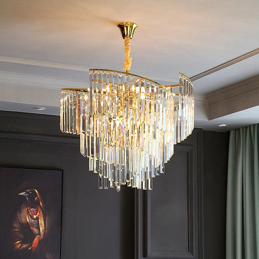 Modern 60 CM Gold Crystal Chandelier – Warm White
