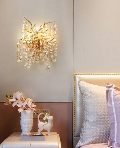 Elowen Crystal Branch Wall Light – Nature-Inspired Luxury