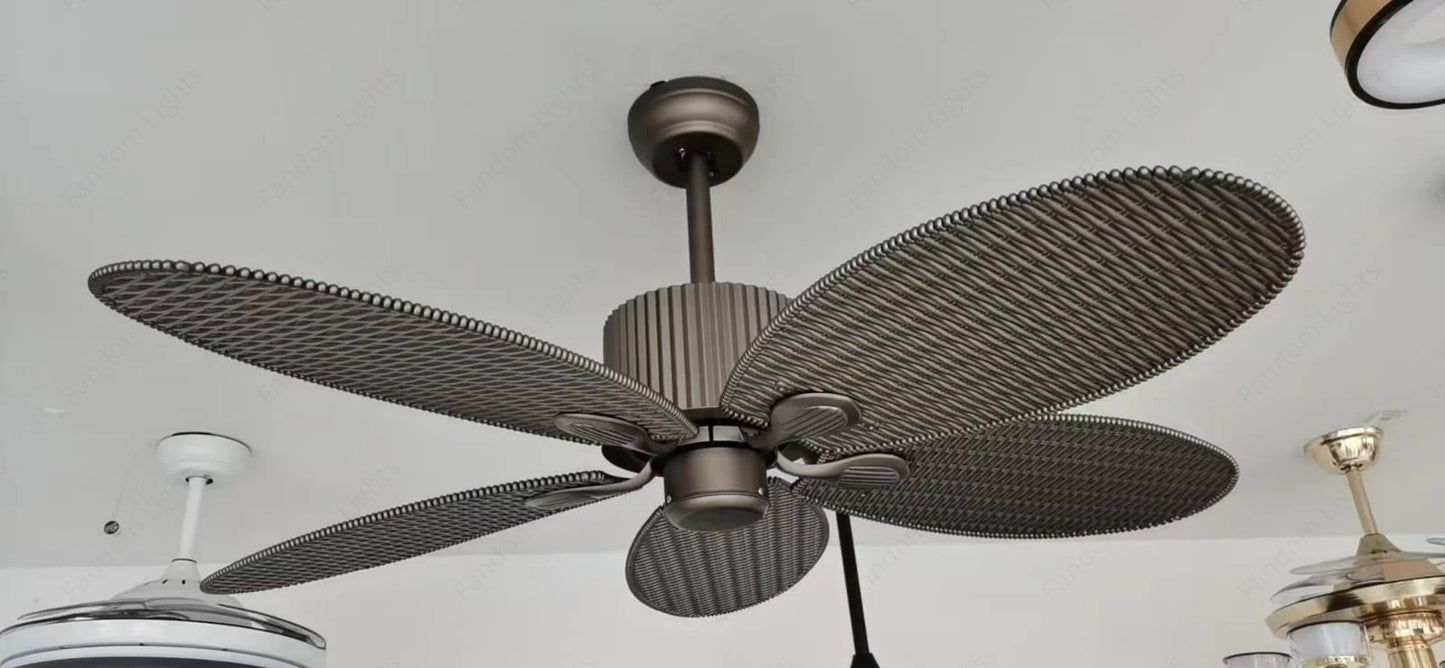 Rattan Palm Leaf ceiling