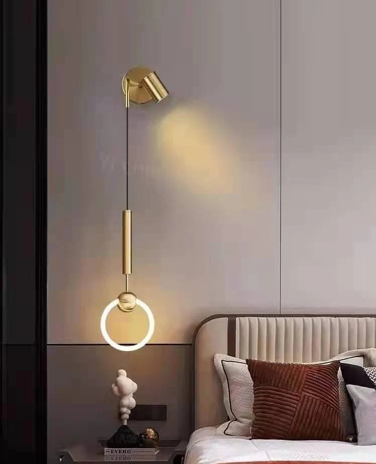 Modern Ring Gold LED Wall Lamp