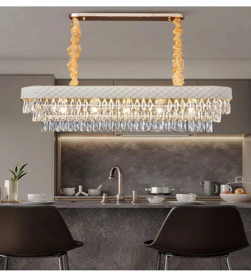 MOSQUE LEATHER LINEAR  CHANDELIER