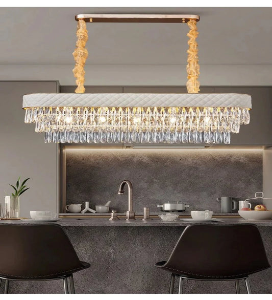 MOSQUE LEATHER LINEAR  CHANDELIER