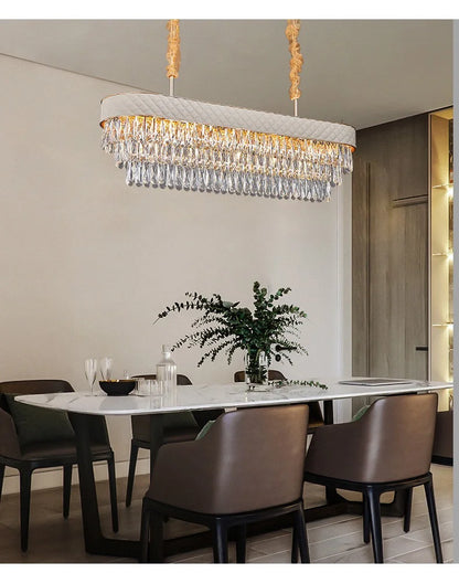 MOSQUE LEATHER LINEAR  CHANDELIER