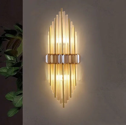 Crystal Metal Wall Light