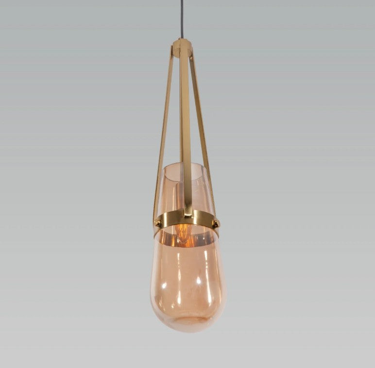 Trick Amber Pendant Light