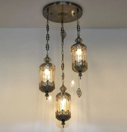 Set of 3 Moroccan Pendant Light