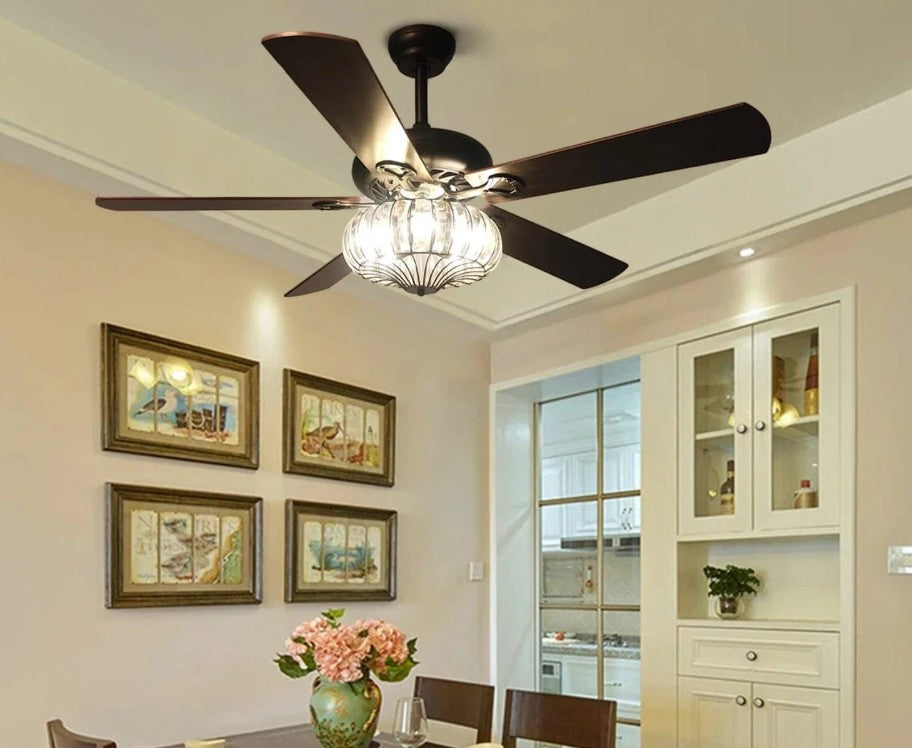 Crystal Chandelier Ceiling Fan