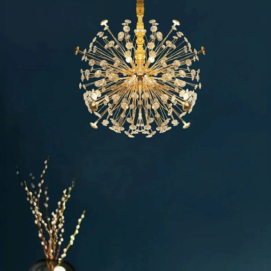 Golden Crystal Chandelier