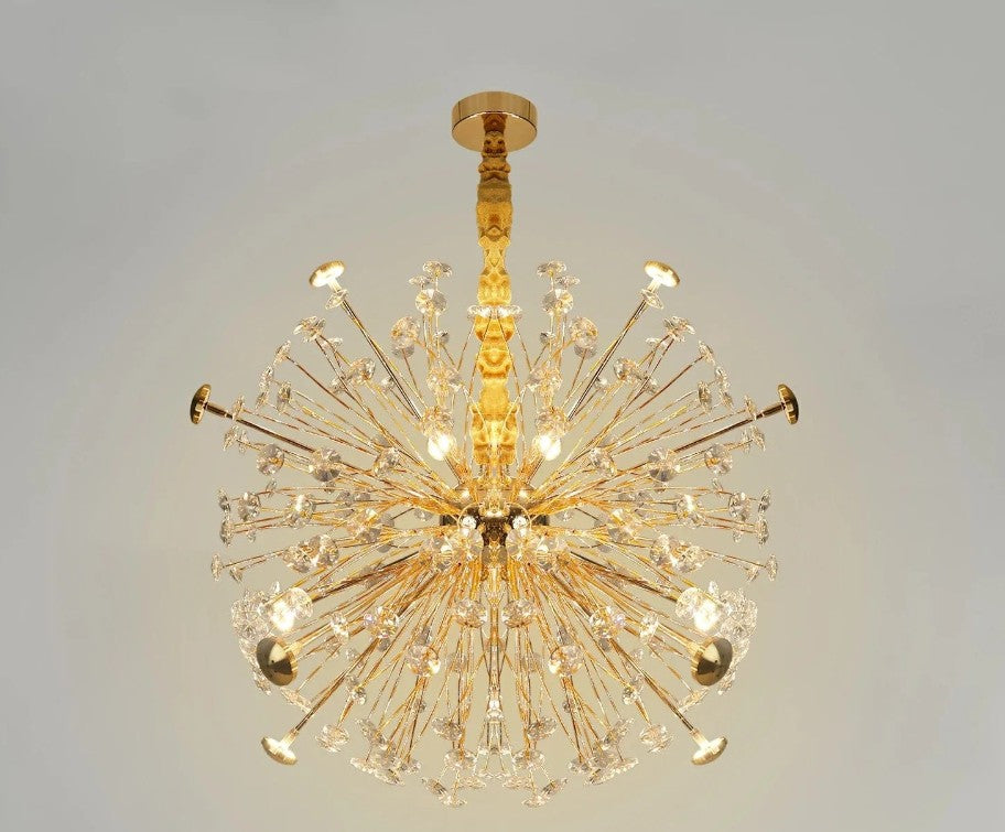 Golden Crystal Chandelier