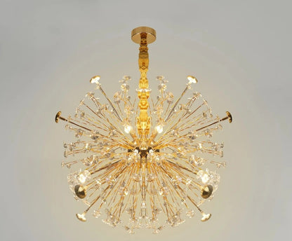 Golden Crystal Chandelier