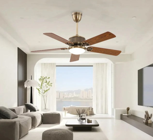 Onyx Cocoa Fan Chandelier