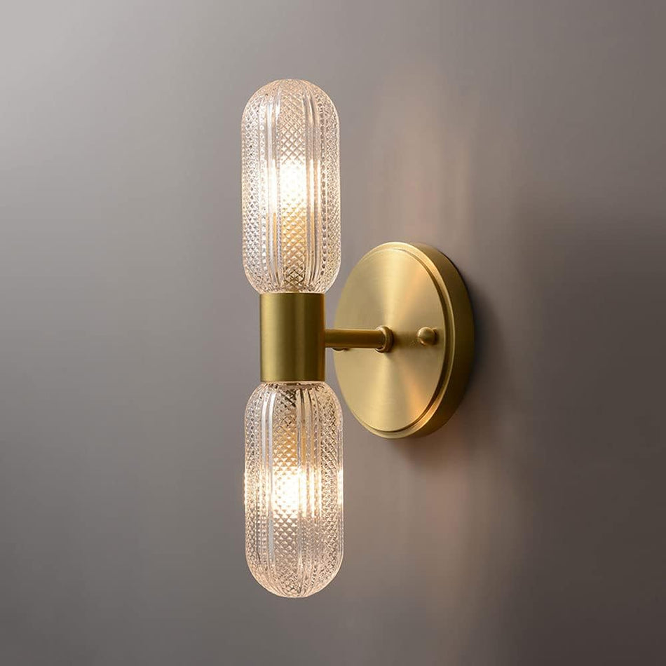 Modern Double Glass Wall Light