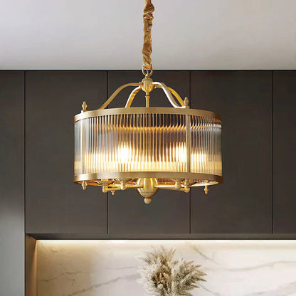 Modern  400 MM Crystal Chandelier – Brass Gold Metal Finish for Entrance & Living Room