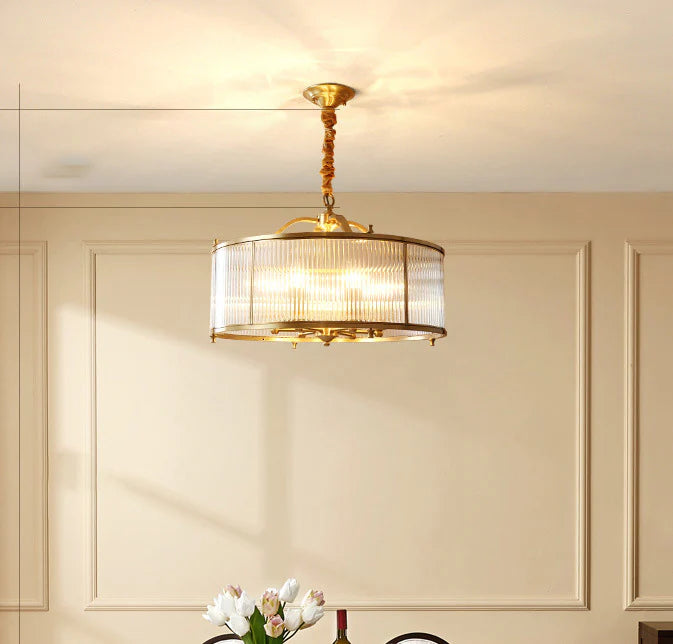 Modern  400 MM Crystal Chandelier – Brass Gold Metal Finish for Entrance & Living Room