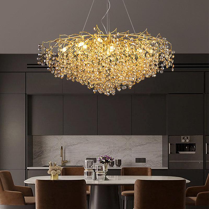 Luxury Gold Crystal Chandelier