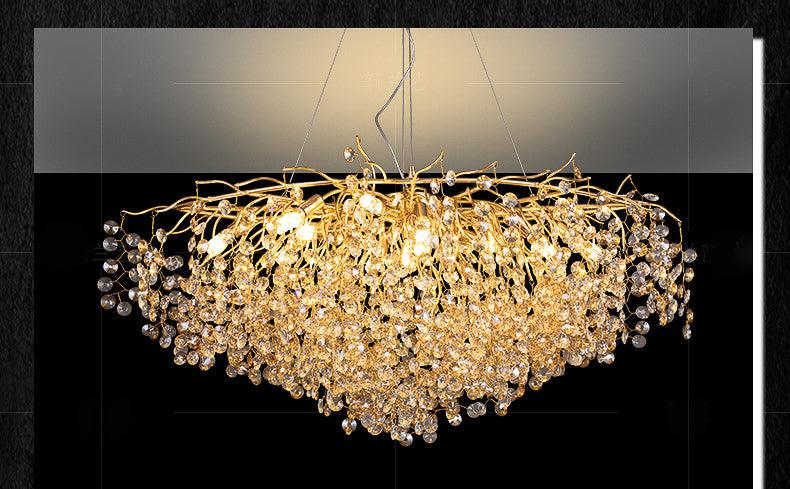 Luxury Gold Crystal Chandelier