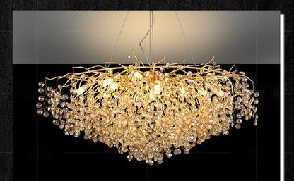 Luxury Gold Crystal Chandelier